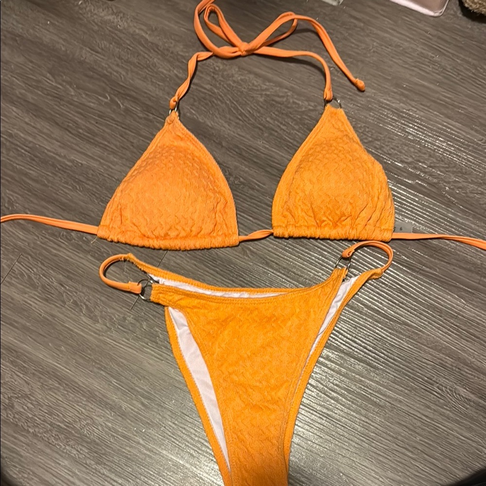 Vibrant Orange Bikini Set